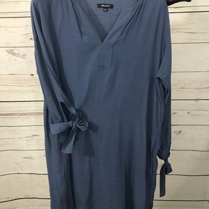 Madewell dress with tie sleeves